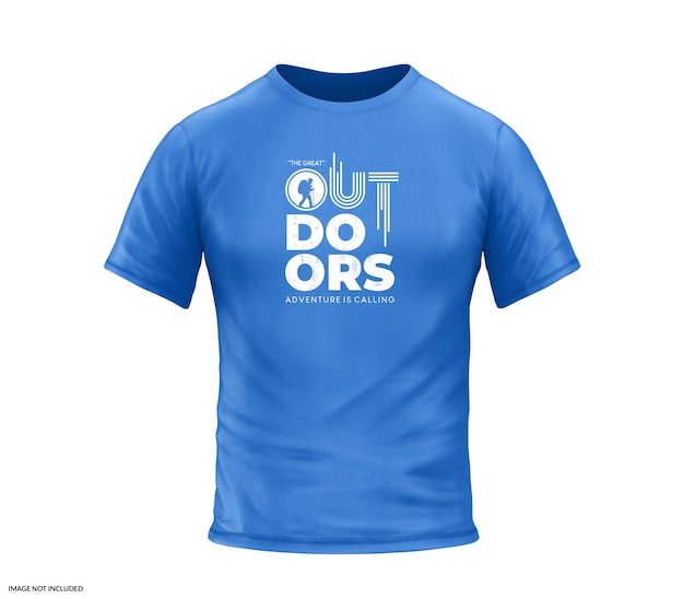 Modelo de camiseta para hombres vista delantera