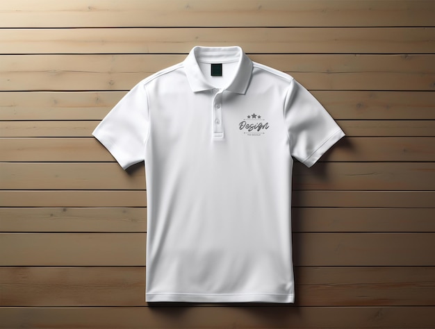 Modelo de camiseta de polo en formato PSD