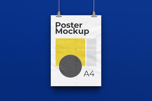Modelo de cartel colgado