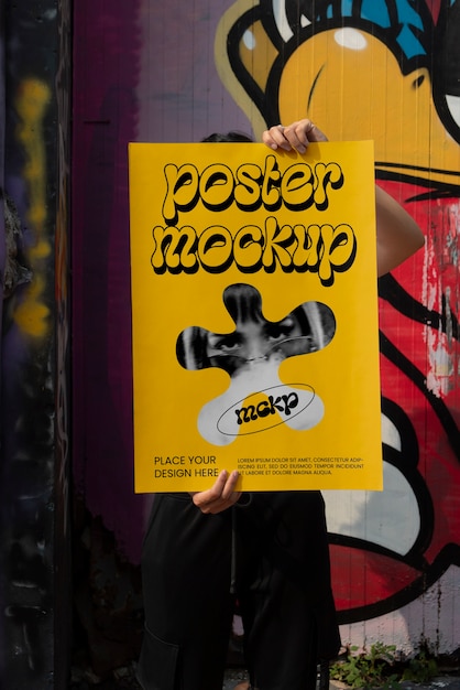 Modelo de cartel con el modelo