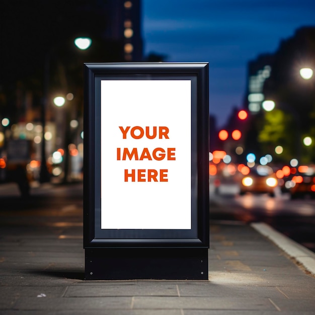 PSD modelo de cartel publicitario al aire libre