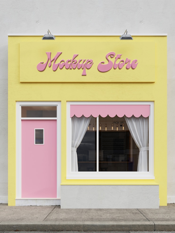 PSD modelo de cartel de la tienda