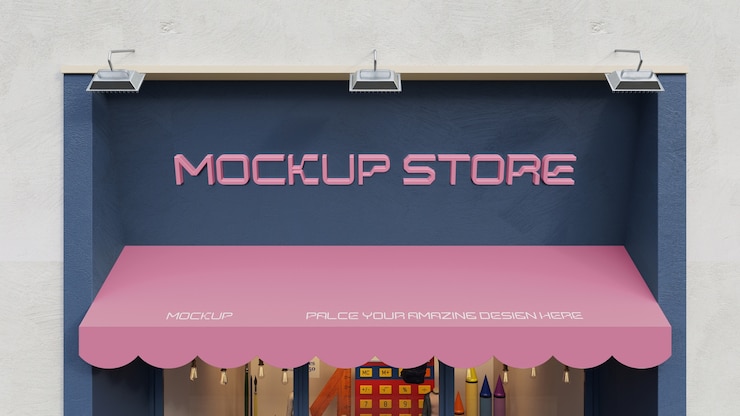 PSD modelo de cartel de la tienda