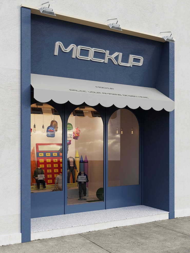 PSD modelo de cartel de la tienda