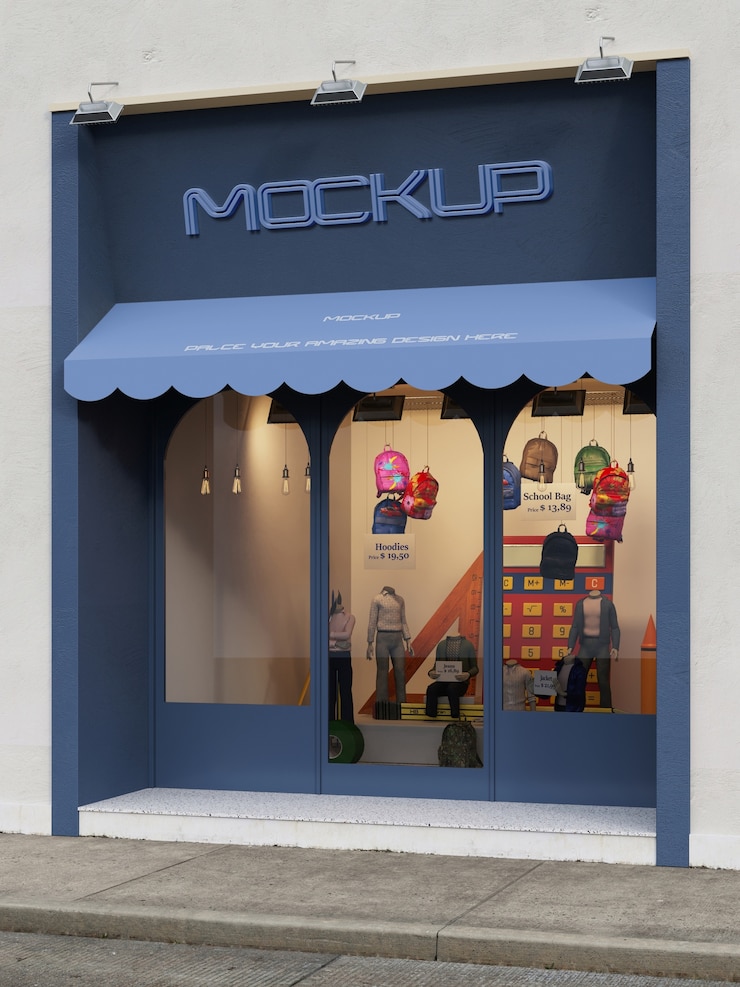 PSD modelo de cartel de la tienda