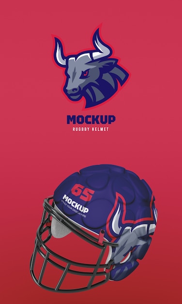 Modelo de casco de rugby