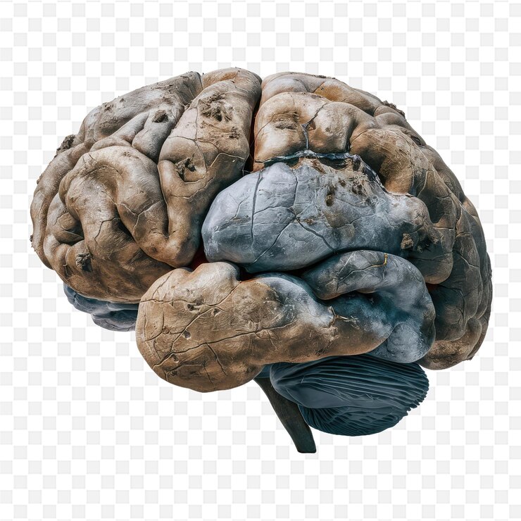 PSD un modelo de cerebro con la palabra cerebro en él
