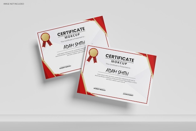 Modelo de certificado de paisaje perfecto