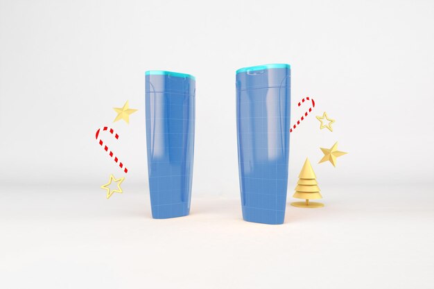 Modelo de champú de Navidad