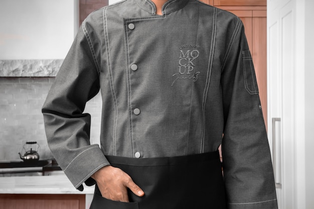 Modelo de chaqueta de chef