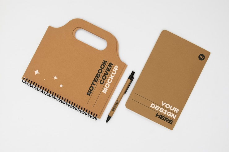 PSD modelo de cuaderno de artesanía de papel