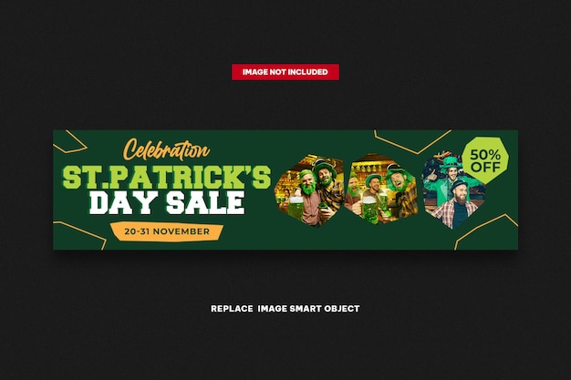 Modelo da Web de Banner do Dia de São Patrício