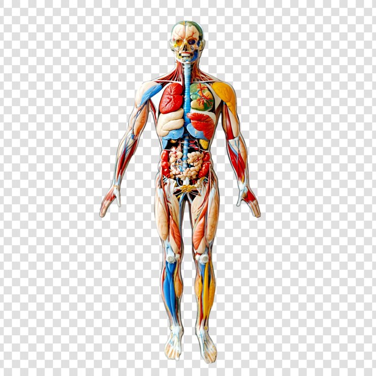 PSD modelo de anatomia humana músculos, ossos, órgãos, sistema