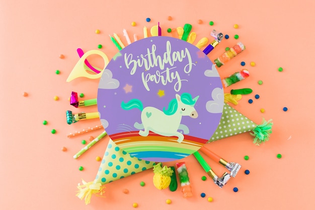 Modelo de aniversário criativo