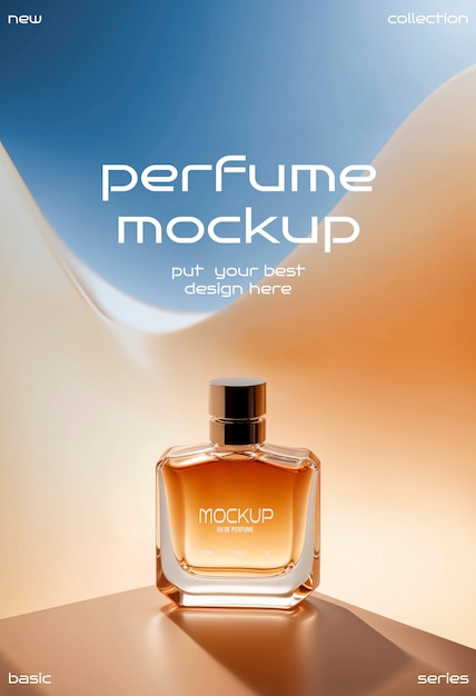Modelo de apresentação de design de perfume