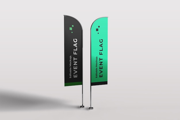 modelo de bandeira de evento de pluma