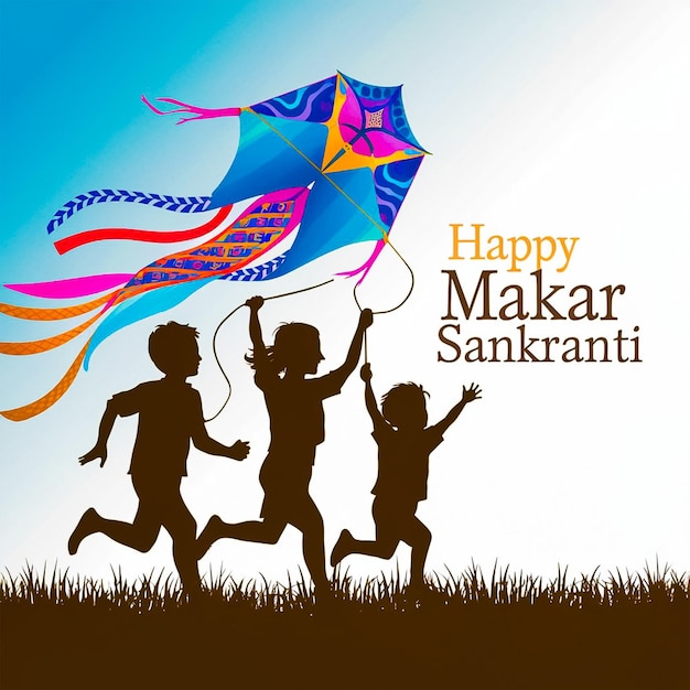 Modelo de bandeira de feliz Makar Sankranti