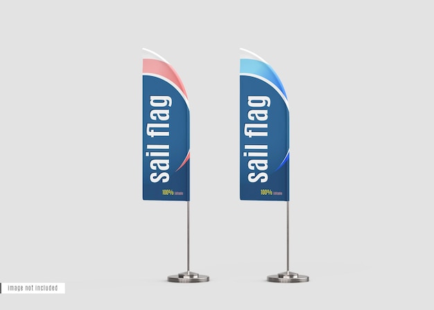 Modelo de bandeira de vela vertical