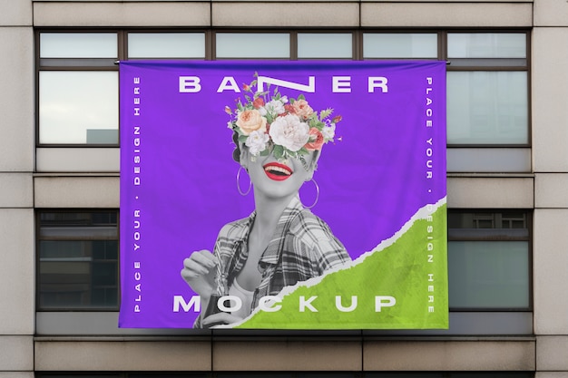 Modelo de bandeira na varanda