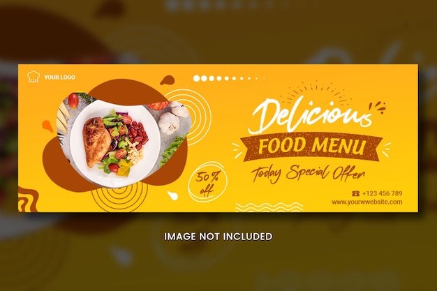 Modelo de banner de alimentos