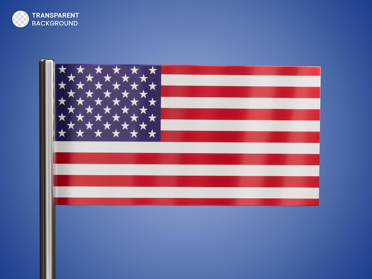 PSD modelo de banner de bandeira do dia da independência dos estados unidos da américa