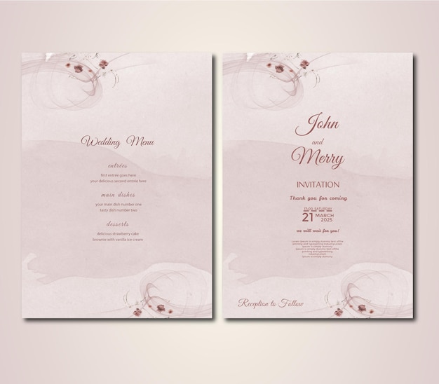 Modelo de banner de casamento PSD elegante