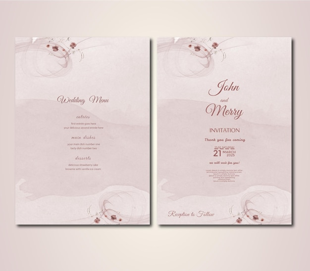 PSD modelo de banner de casamento psd elegante