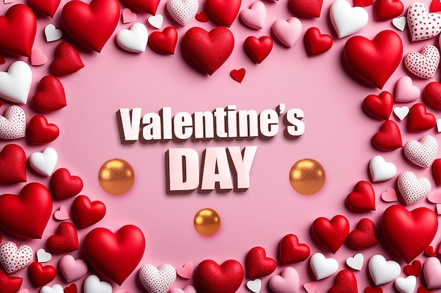 modelo de banner de postagem de mídia social de valentine