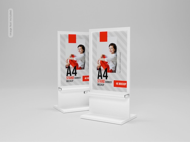Modelo de banner de suporte publicitário