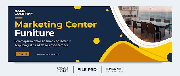 Modelo de banner de venda editável