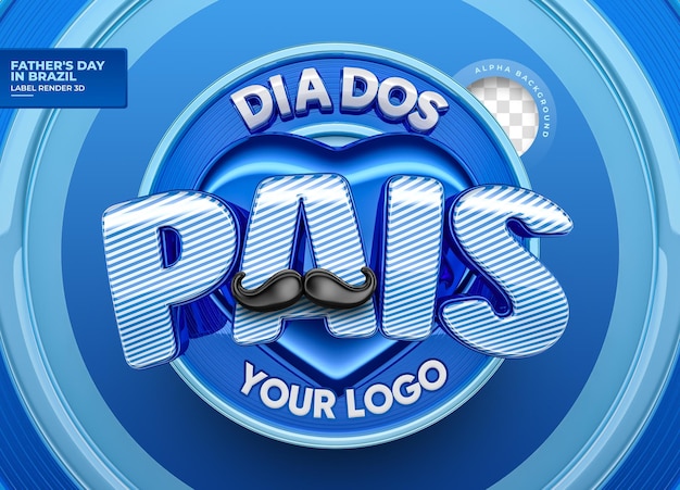 PSD modelo de banner do dia dos pais