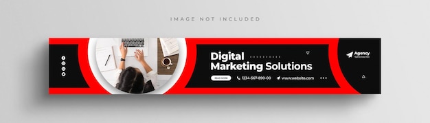 Modelo de banner do linkedin corporativo de marketing digital