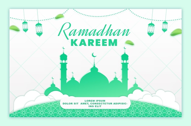Modelo de banner do Ramadã