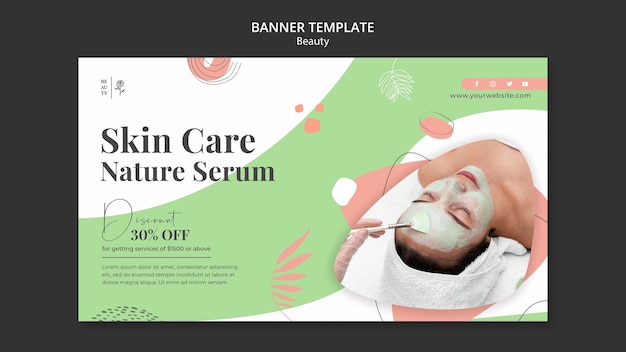 Modelo de banner para salão de beleza