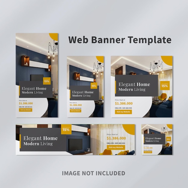 modelo de banner web imobiliário