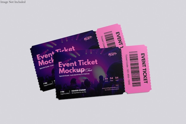 Modelo de bilhete de evento