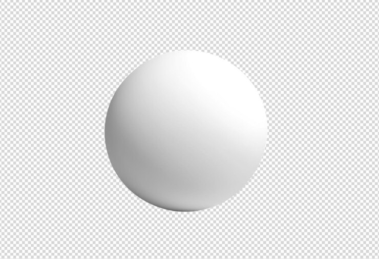 PSD modelo de bola de círculo branco