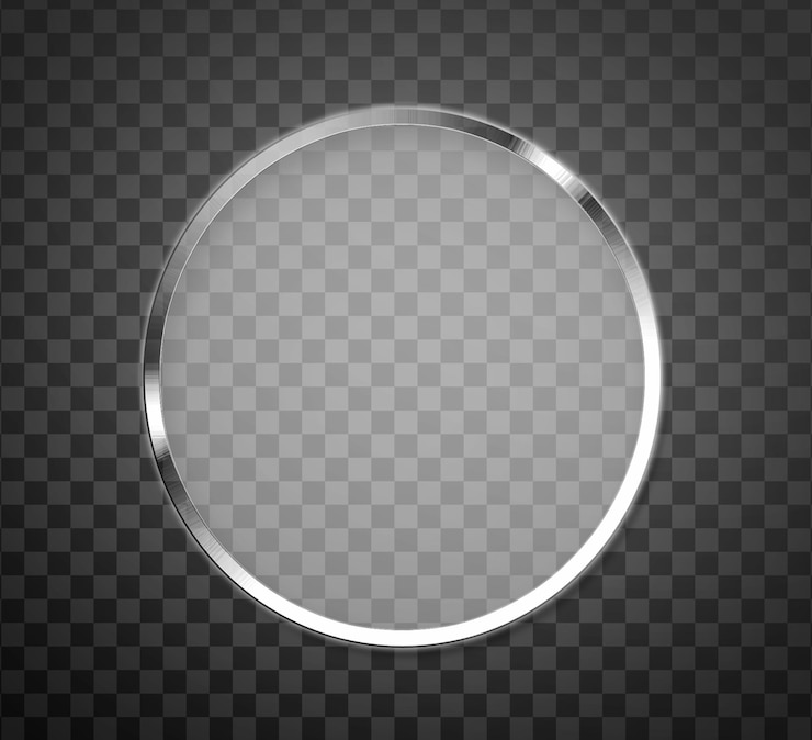 PSD modelo de botão com sombra realista e fundo claro em um fundo transparente