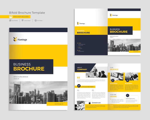 Modelo de Brochura - corporativo bifold