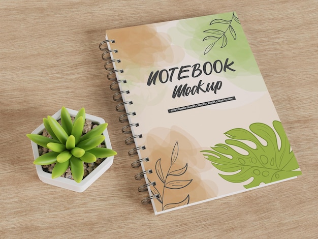 Modelo de caderno realista