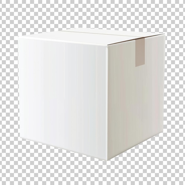 Modelo de caixa branca em png