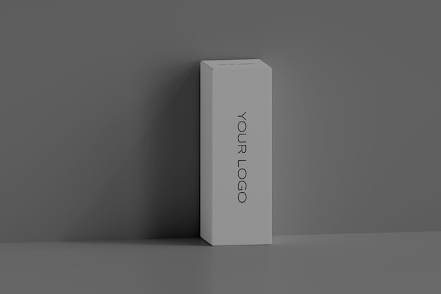 Modelo de caixa de embalagem minimalista simples