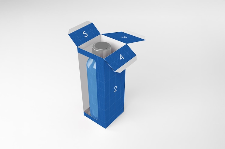 PSD modelo de caixa de garrafa de água