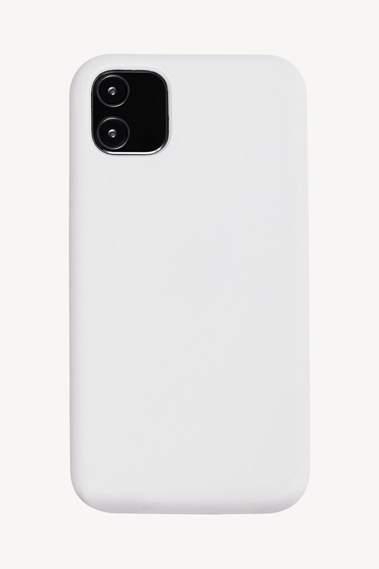 PSD modelo de caixa de telefone branco de design editável psd