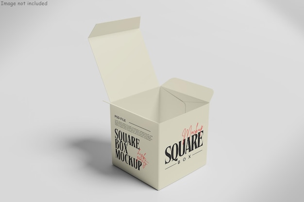 Modelo de caixa quadrada