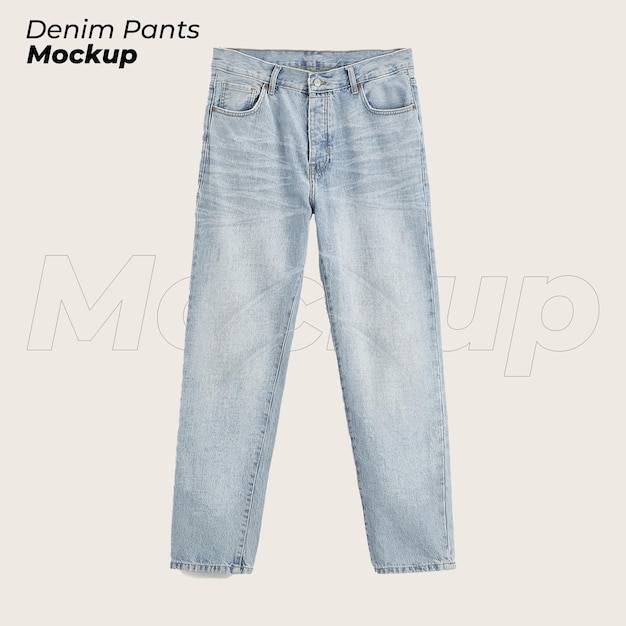 Modelo de calças de denim