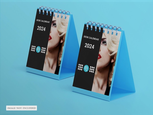 PSD modelo de calendário de mesa psd 2024