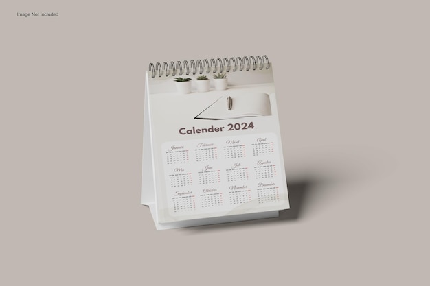 Modelo de calendário de mesa