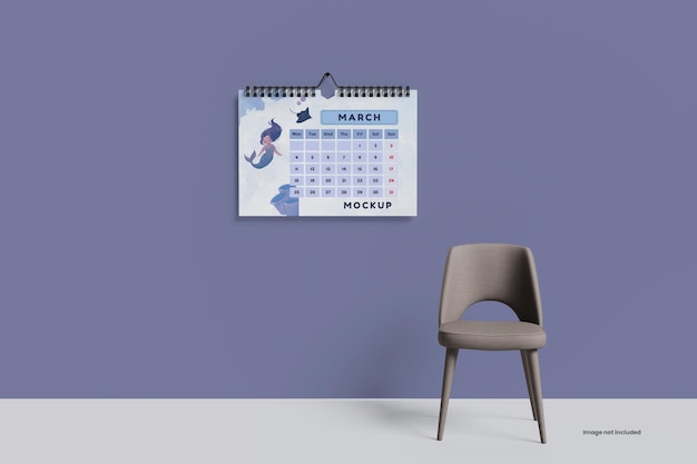 Modelo de calendário de parede