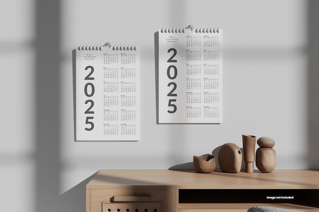 Modelo de calendário de parede